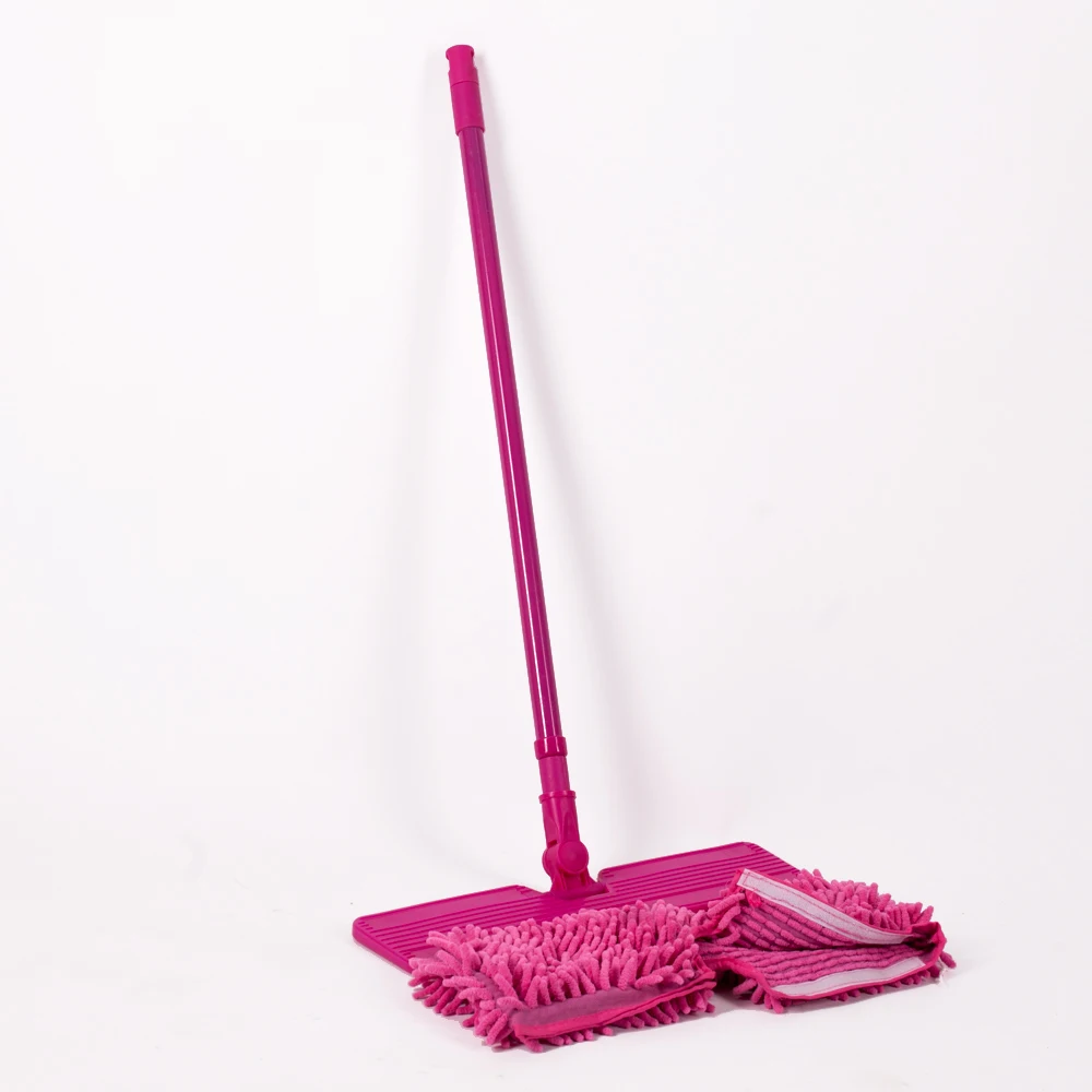 Швабра двухсторонняя с тряпкой из Микрофибры и телескопической ручкой|squeeze mop|floor