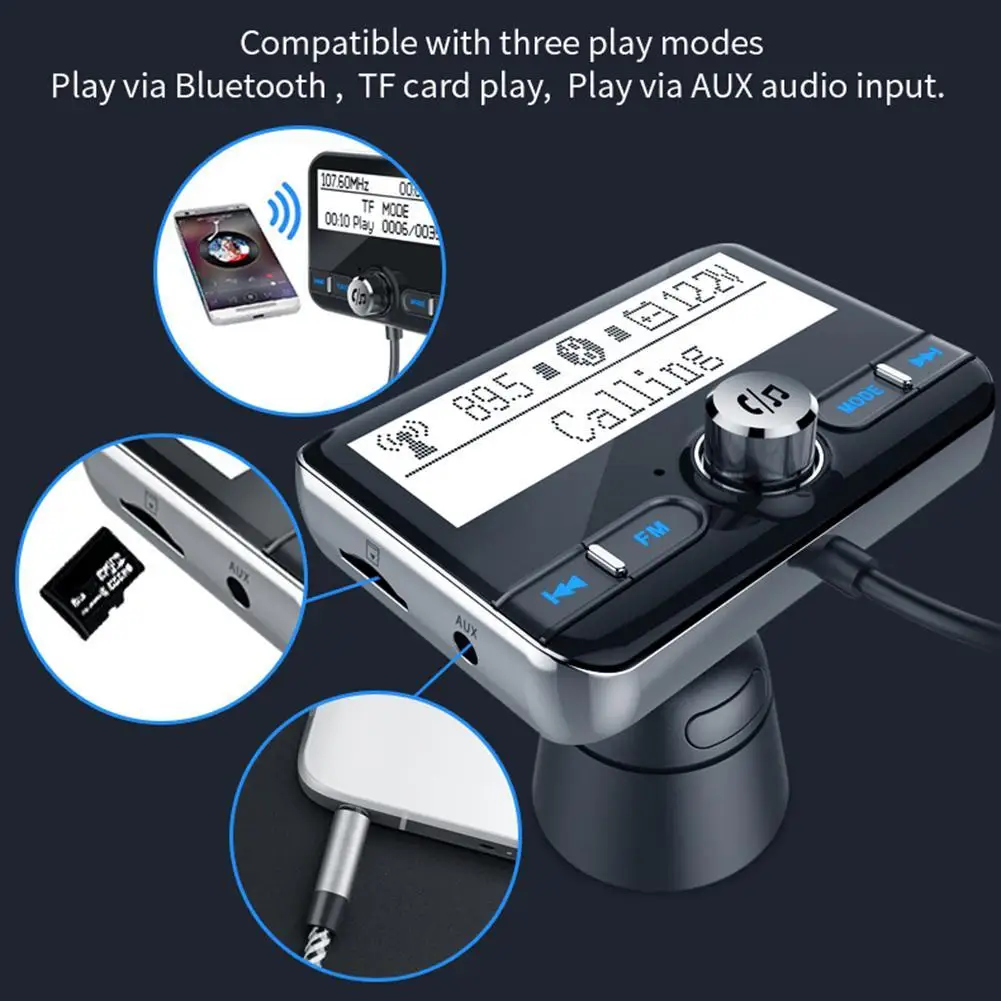 Автомобильный FM аудио передатчик MP3 плеер беспроводной цифровой радио
