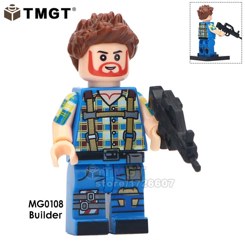 Одиночная Halo Spartan Solider с оружием Fortnitedlgy TPS шутер персонаж игры Jonesy Dark Voyar блоки Детские Подарки Игрушка