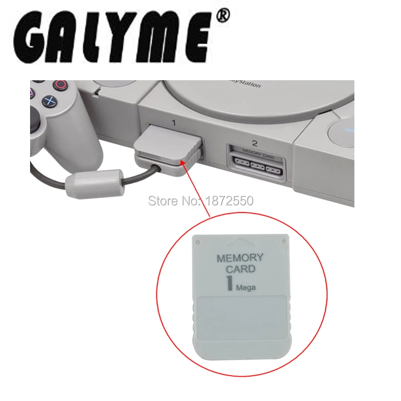 Карта памяти 1 мега карта для игры SonyPlayStation PS1PSX практичная доступная белая м Мб Play
