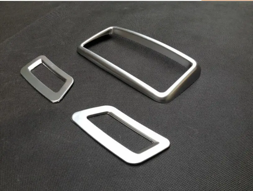 

Matt Silver Car Interior Front + Rear Air Vent AC Frame Cover Trim Styling Sticker 3pcs Fit for Nissan Rogue X-Trail 2014-2016