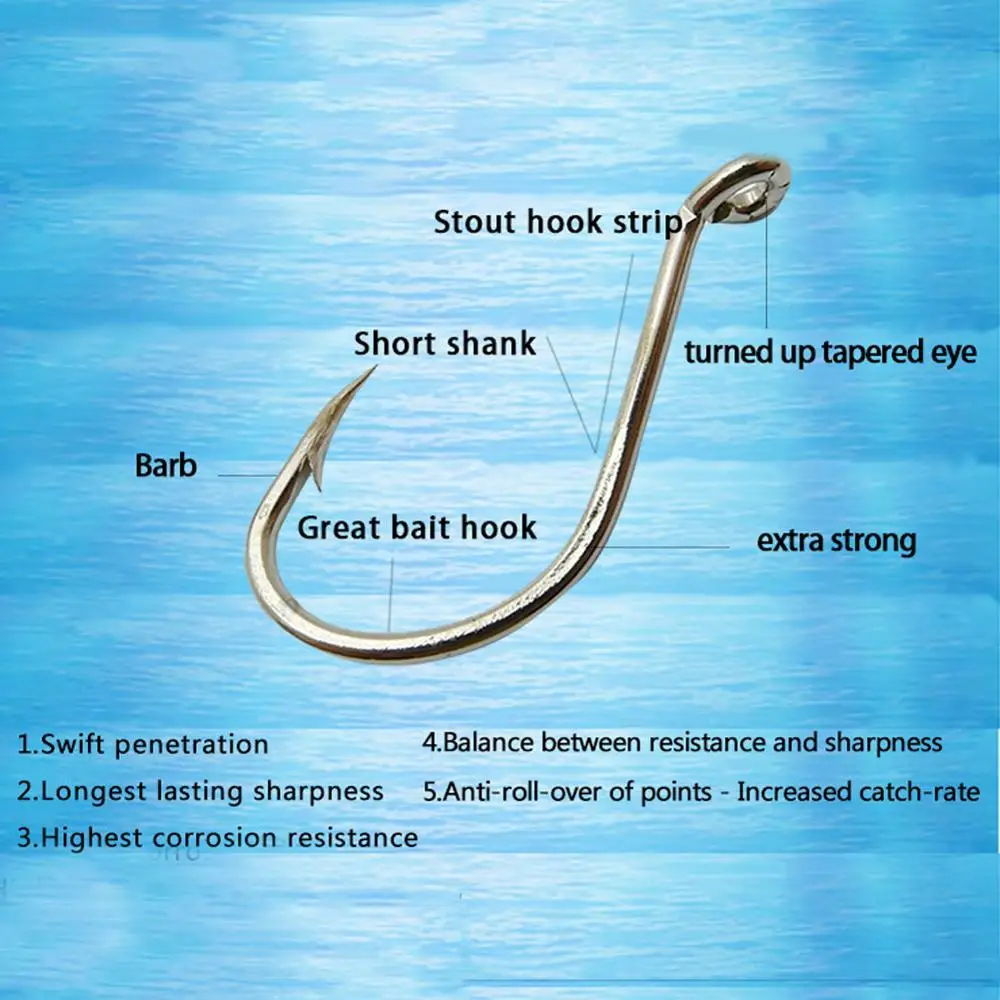 100 шт./компл. рыболовный крючок для карпа колючий одинарные Крючки рыболовные