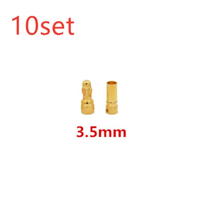 3.5mm 10 компл./упак. 2,0 мм 3,5 мм 4,0 мм двигатель ESC Разъем типа "банан" Золотая пуля периферийные устройства автомобильный паром пресс-форм дистанционное управление - Цвет: 3.5mm