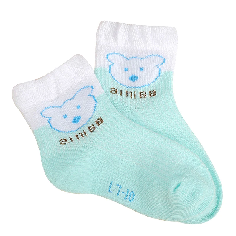 6 Pairs/Lot Baby Socks for 0 to 12 Months Infant Children Kids Girls Boys Animal Style Bear Cartoon Newborn Floor Cotton | Детская