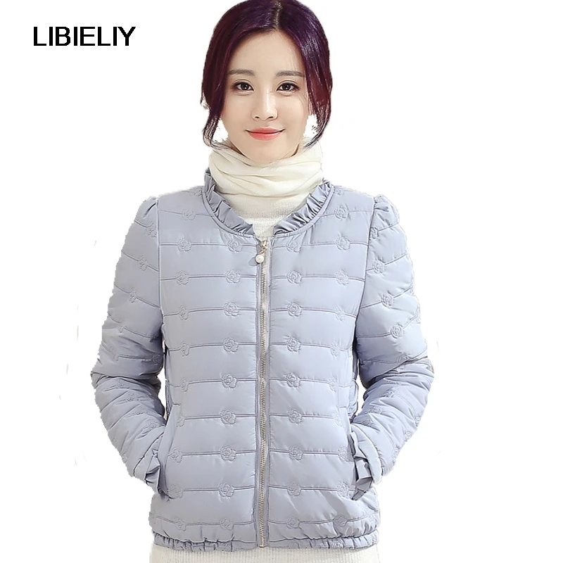 Красивая модная женская зимняя короткая куртка Женская однотонная Милая верхняя