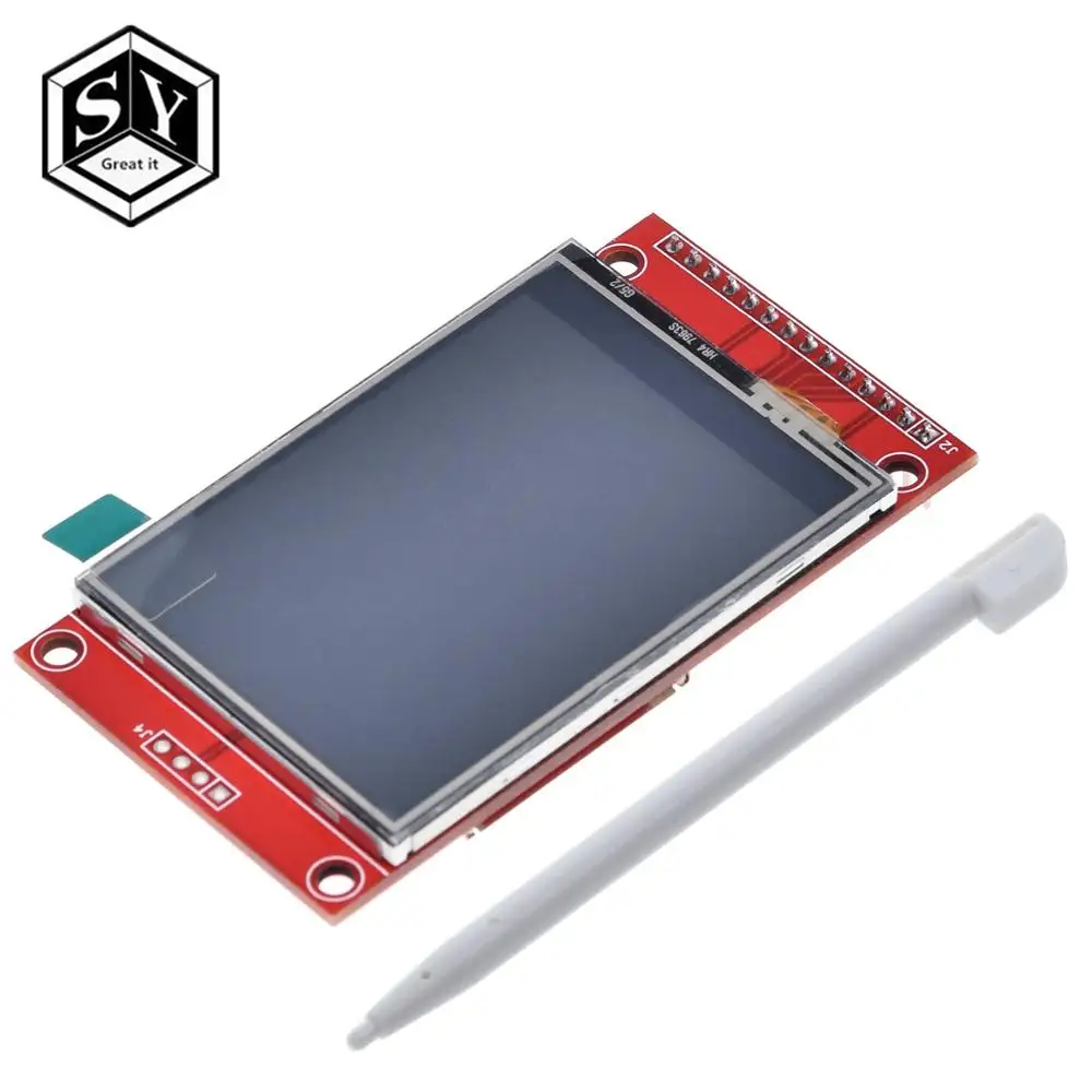 1 шт. большой IT 2 4 &quot240x320 SPI TFT LCD Серийный порт Модуль 5 В/3 3 В PCB адаптер Micro SD ILI9341