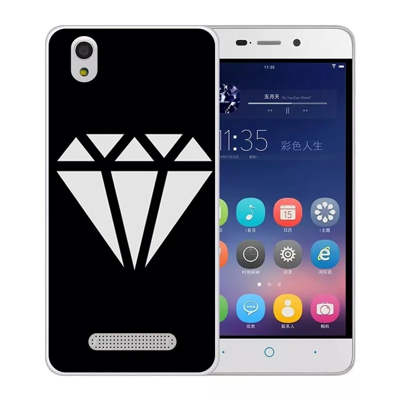 ZTE blade x3 d2 Case Silicon Black Graffiti Painting Soft TPU Back Cover for zte t620 Transparent Phone Bags |