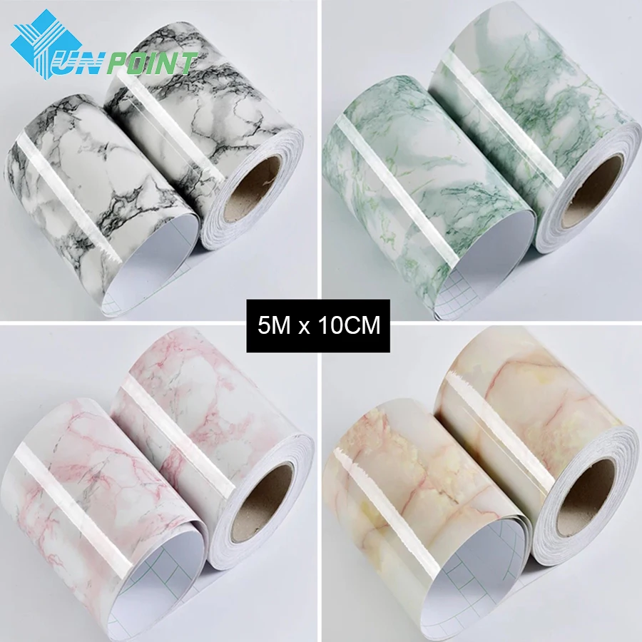 0 1x5 м ПВХ самоклеющиеся мраморные плитки наклейки креативные DIY домашний декор