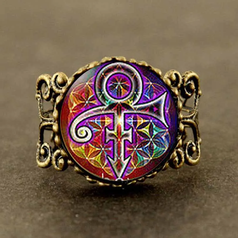 Винтажное мужское кольцо в стиле принца Рипа с символом мемориала любви и