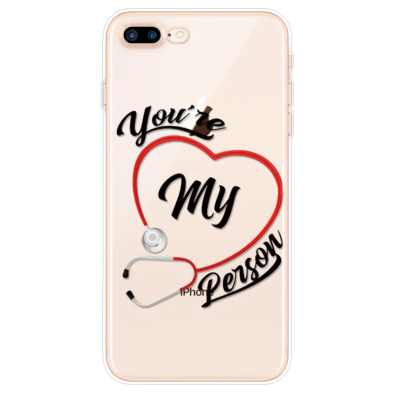 Чехол для телефона Greys Anatomy You're My Person для iPhone 8 Plus Funda для iPhone 6 6S 7 8 Plus для iPhone 11 Pro XS Max XR X TPU чехол