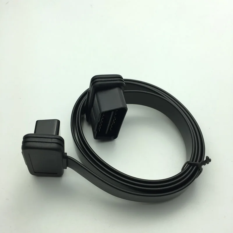 OBD16 Pin OBD2 кабель удлинитель для мужского и женского пола соединения плоский