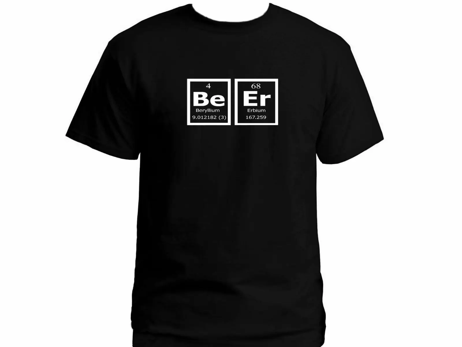 

2019 Beer Periodic table nerdy funny brewing black man 100% cotton t-shirt US XXL