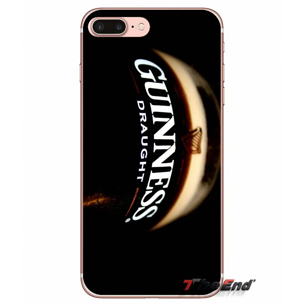 Аксессуары чехлы крышка пиво Guinness логотип для iPhone X 4 4S 5 5S 5C SE 6 6S 7 8 Plus Samsung Galaxy J1 J3 J5