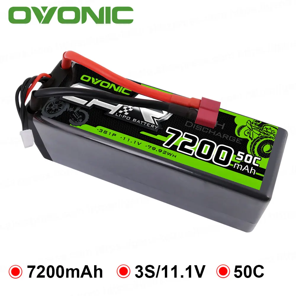 Ovanic 7200mAh 3S1P/11 1 V Lipo батареи упаковка Deans Жесткий Чехол питание для осевой гонки Redcat