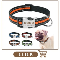Leather Dog Collar For Large Dogs Reflective Personalized Pet ID Collars Nameplate For Medium Large Pitbull Bulldog Labrador