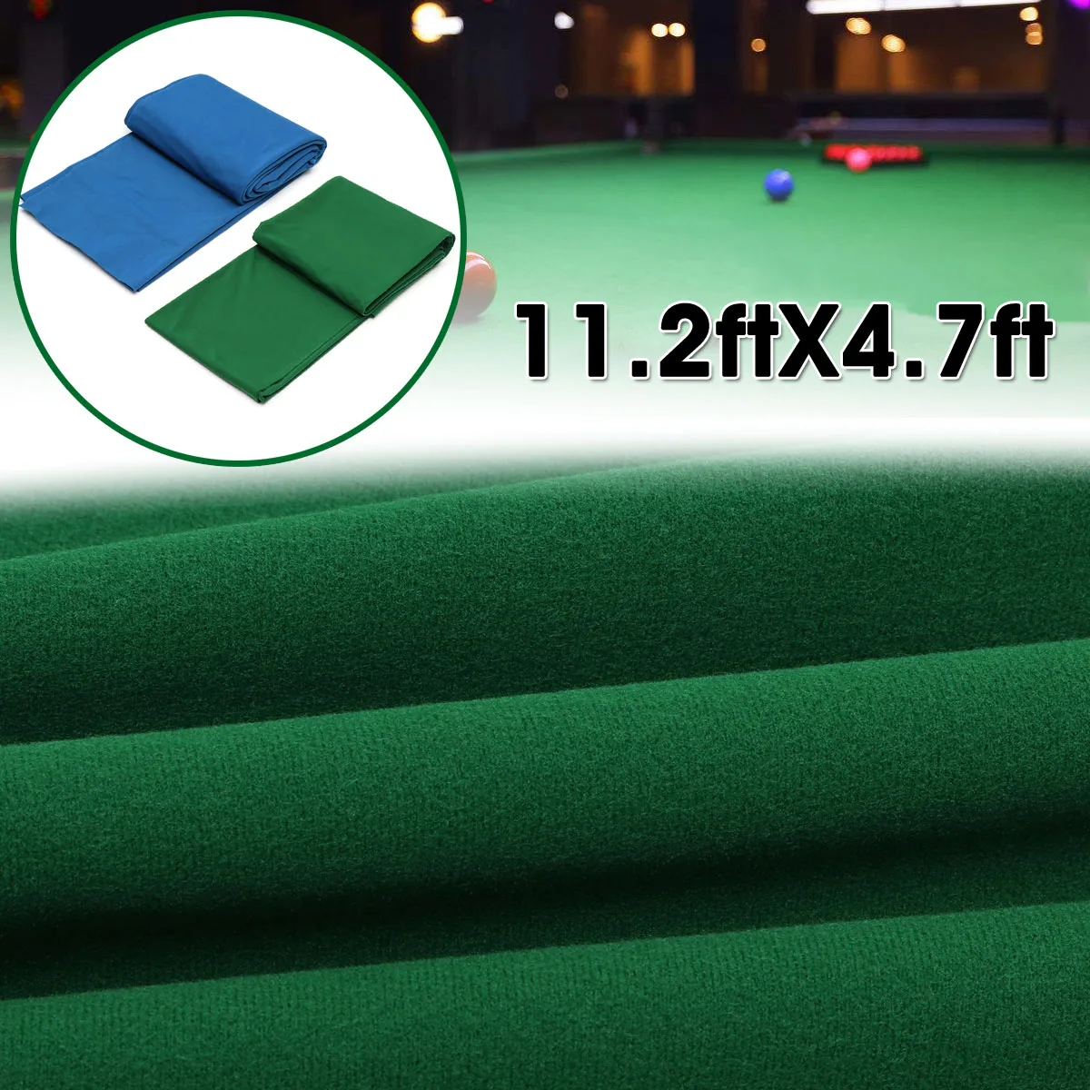 11.2X4.7ft зеленый/синий снукер ткань для бильярдного стола бассейн восемь шаров