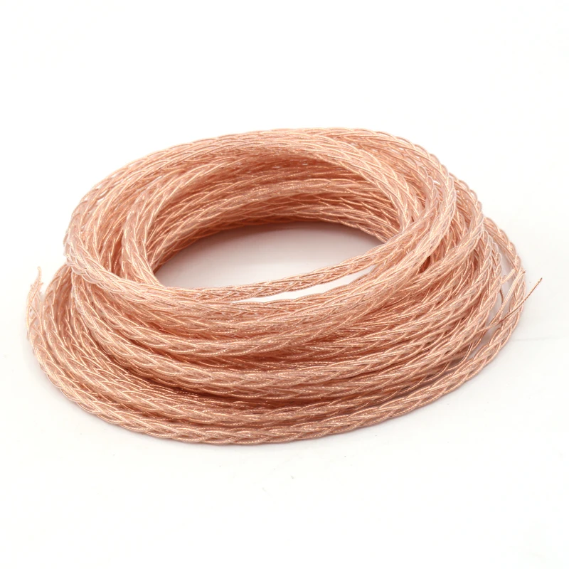 ACROLINK 8 твист кабель плоский медный провод OCC DIY наушники аудио кабель|cable 22awg|cable