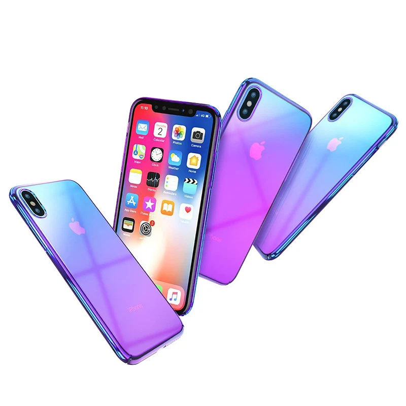 Для iPhone X XS MAX чехол для телефона PC с покрытием Fundas Capa 10 Ультратонкий XR 7 8 Plus Чехлы