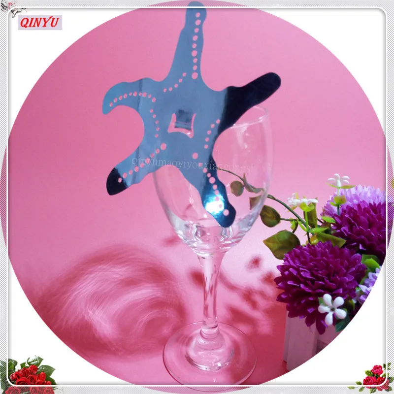 50 шт. в форме морской звезды бокал для вина свадебные сувениры и принадлежности