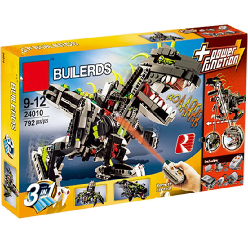 24010 Technic Монстр Дино строительные блоки RC звук дистанционного двигателя функция