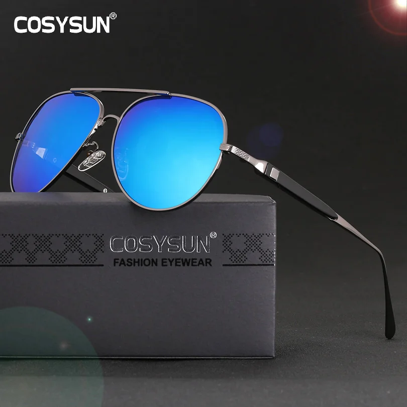 

2021 New Fashion Sunglasses Pilot Driving Sunglasses Brand Men UV400 Polarized Square Metal Frame Male Sun Glasses CS0908