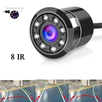waterproof 8 ir night vision car reverse camera reversing trajectory system super hd for all car with dynamic track lines