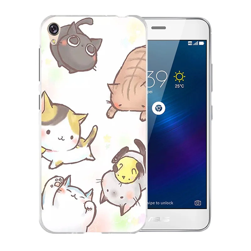 Чехол с рисунком кошки удачи для Asus Zenfone Live ZB501KL чехол телефона ASUS защитный Для 5 0