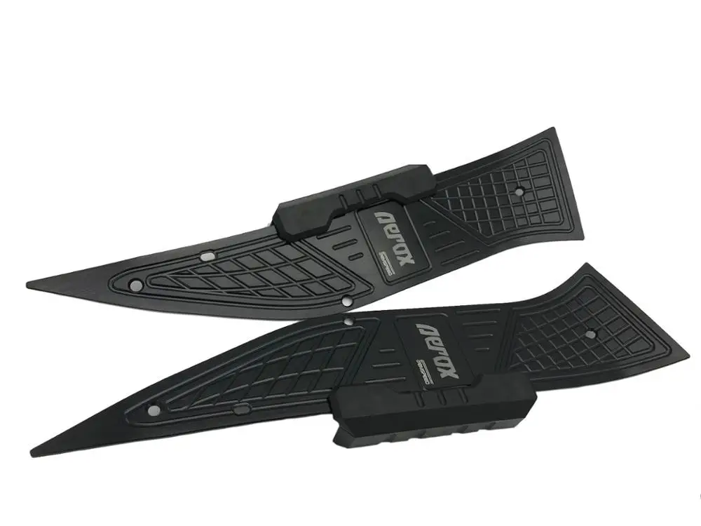 Черный Модифицированный мотоцикл подставка для ног коврик Plate площадку для Yamaha NVX155 150 125 Aerox155 L155 150- аксессуары - Цвет: Черный