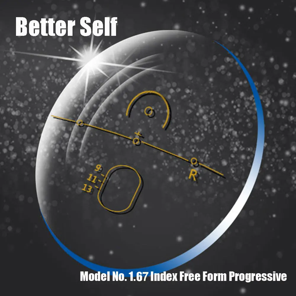 1 67 свободные фотообъективы с защитой от синего света Мультифокальные очки для