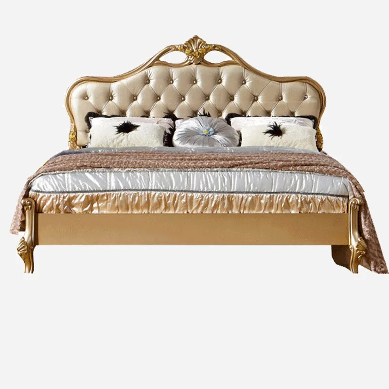 Дешевые 1.8 м кровать принцессы континентальный твердой древесины кровати новый