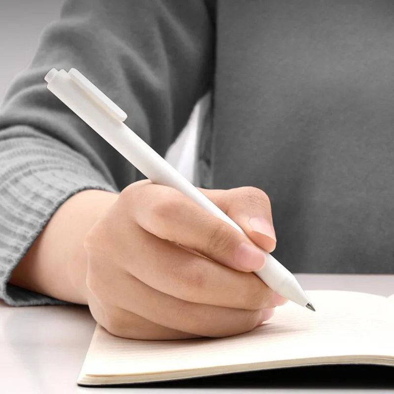 Ручка для подписи 0 5 мм черная белая синяя АБС пластик гладкие чернила студентов