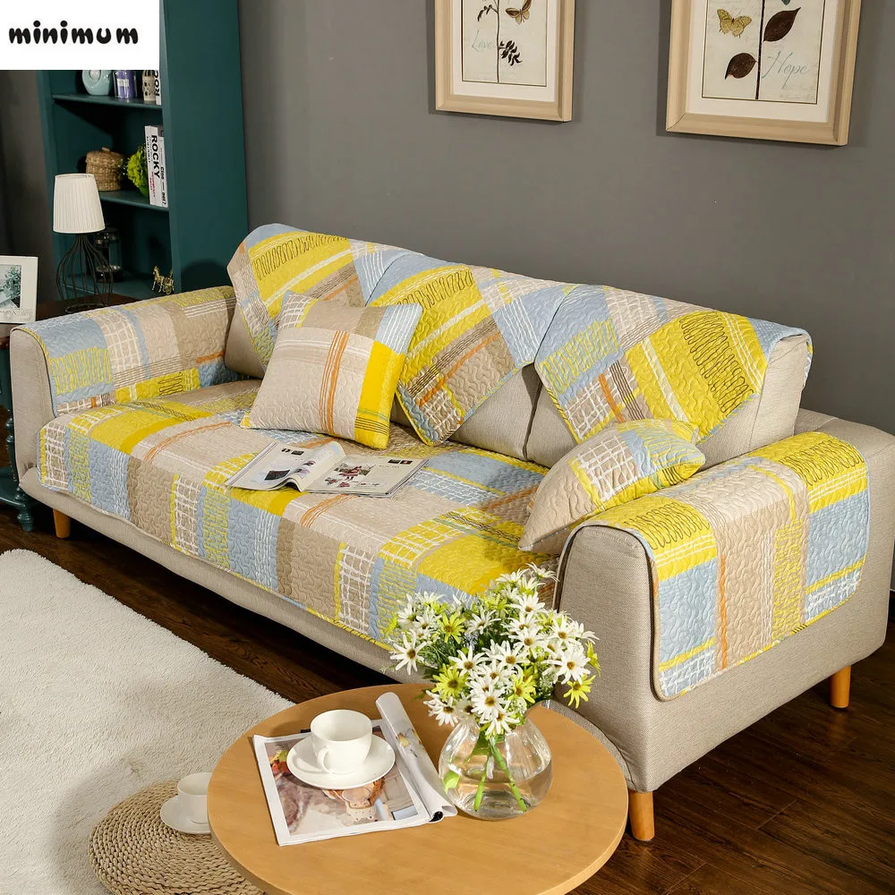 Хлопковый чехол для дивана скандинавский коврик промышленный тканевый