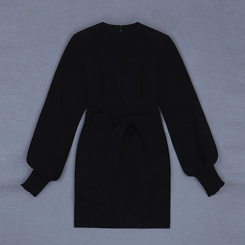 HIGH STREET Новые стильные 2019 дизайнерское платье Женская фонари рукавом аппликации |