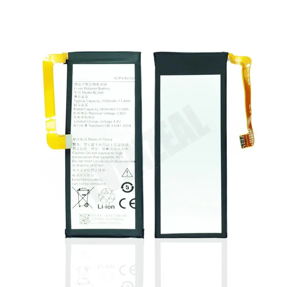 EVENZEAL 1 шт умный мобильный телефон Литий-полимерный аккумулятор для Lenovo zuk Z2131 Z2 BL268