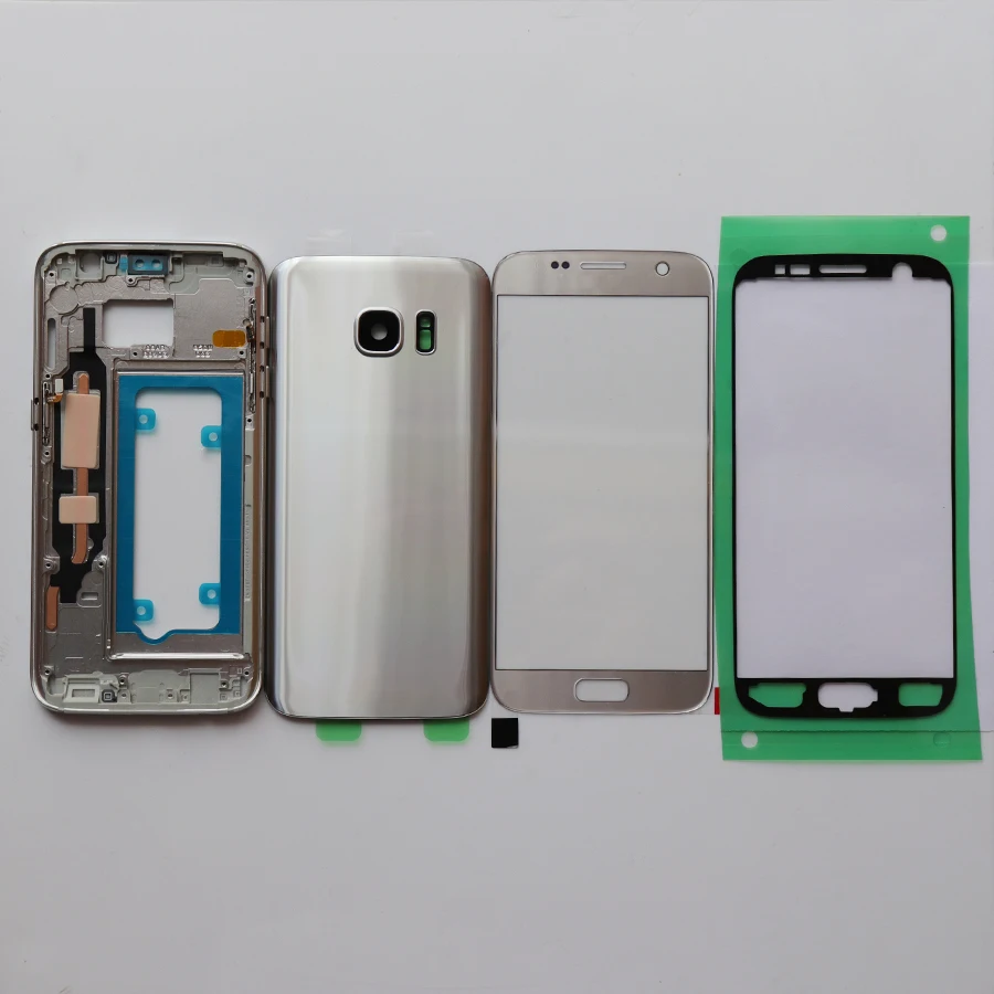 Новинка для Samsung Galaxy S7 G930 G930F G935 G935F средняя пластина рама шасси + задняя крышка