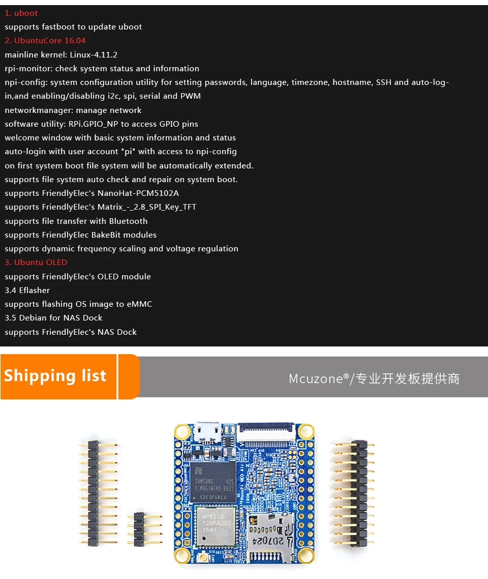 FriendlyELEC NanoPi NEO Air 512 МБ ОЗУ wifi и Bluetooth, 8 ГБ/32 ГБ eMMC Allwinner H3 четырехъядерный Cortex-A7