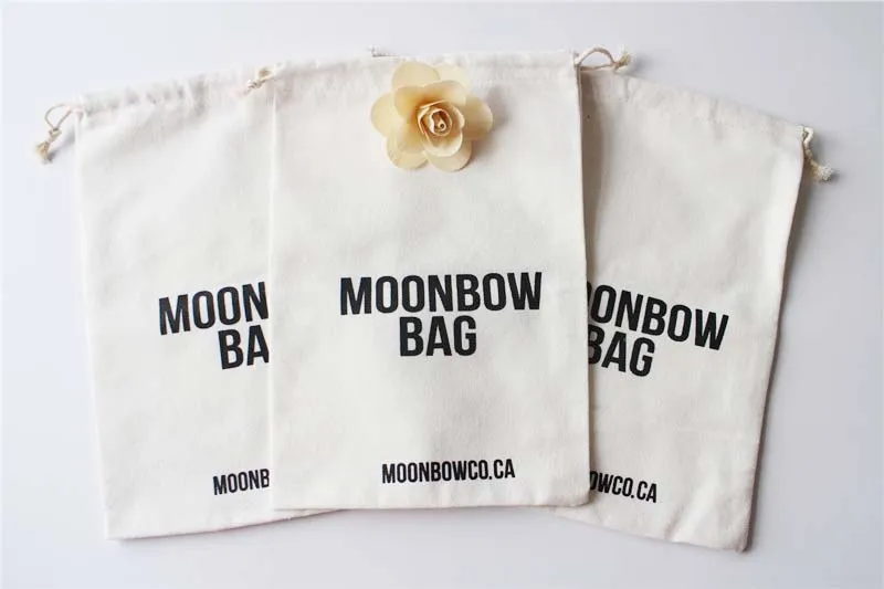 Хлопковые подарочные пакеты с логотипом на заказ хлопковые для ювелирных