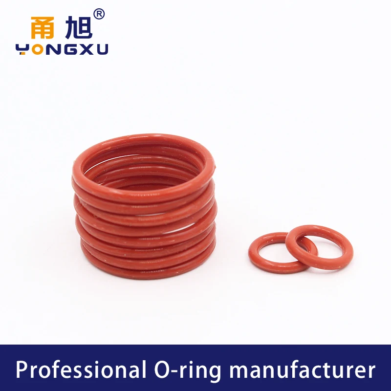 10PCS/Lot Red Silicone Ring VMQ O-ring CS1.8mm  ID4.5/4.87/5/5.15/5.3/5.6/6*1.8mm O Rings Seal Rubber Gasket  Washer