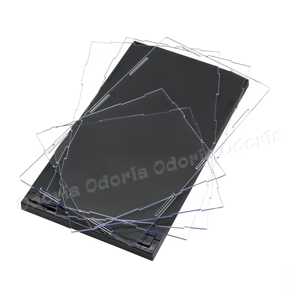 Odoria прозрачный акриловый чехол для дисплея 31,2 см L сборка пылезащитный чехол из оргстекла для 1/35 модели танка 1:24/1:25 литые под давлением автомобильные фигурки