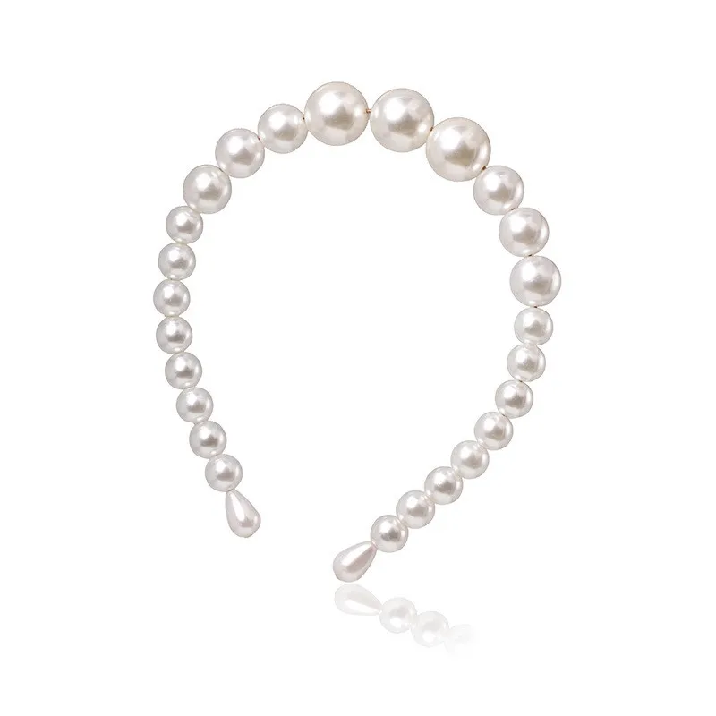PINKSEE Simple Design Imitation Pearls Hairbands Bridal Wedding Party Headdress Elegant Hair Hoop | Украшения и аксессуары