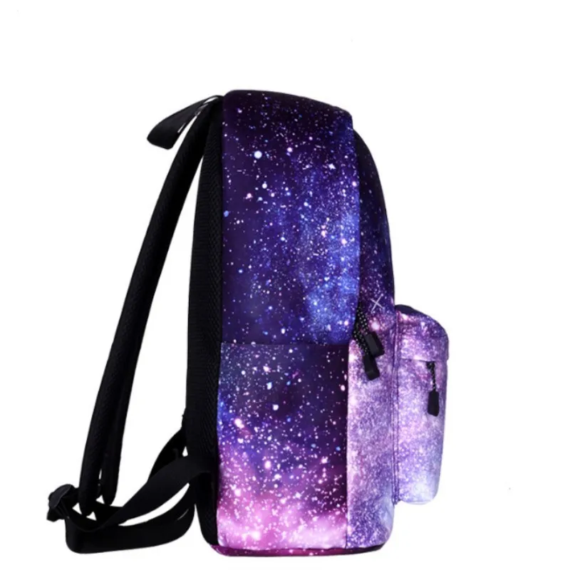 Хит продаж 2019 разноцветный женский холщовый рюкзак стильный Galaxy Star Universe Space