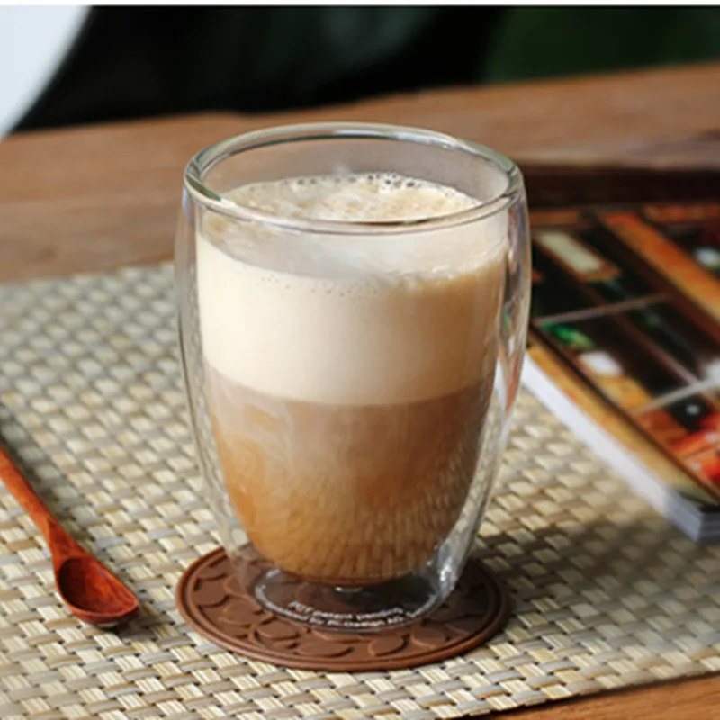 Heat Resistant Double Wall Tea Glass Cup Beer Coffee Cup Set Handmade Creative Healthy Beverage Glasses Transparent Drink