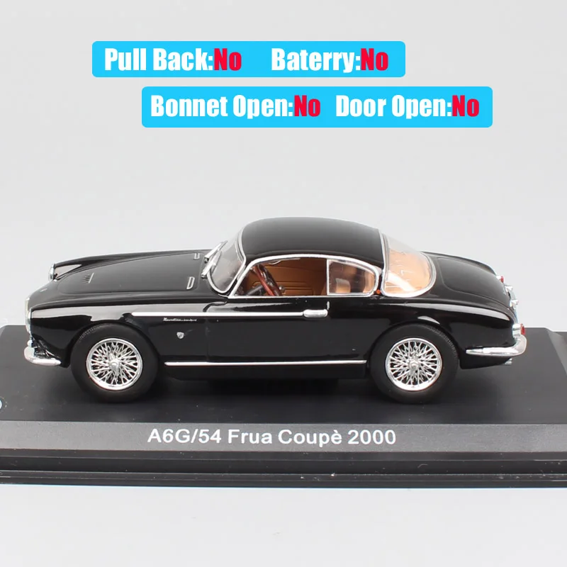 Для мальчиков 1:43 Масштаб Винтаж A6G 1954 Пьетро Frua grand tourers автомобили гонки спорт Coupe 2000 реплики литые модели автомобилей игрушечный автомобиль