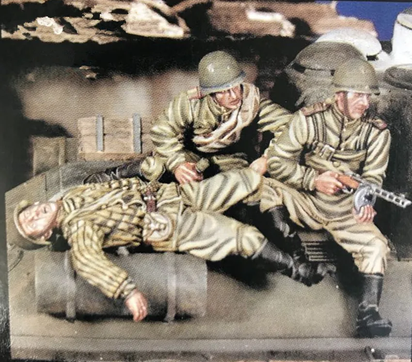 1/35 модельная фигурка из смолы разобранный Неокрашенный набор 00476|Наборы для