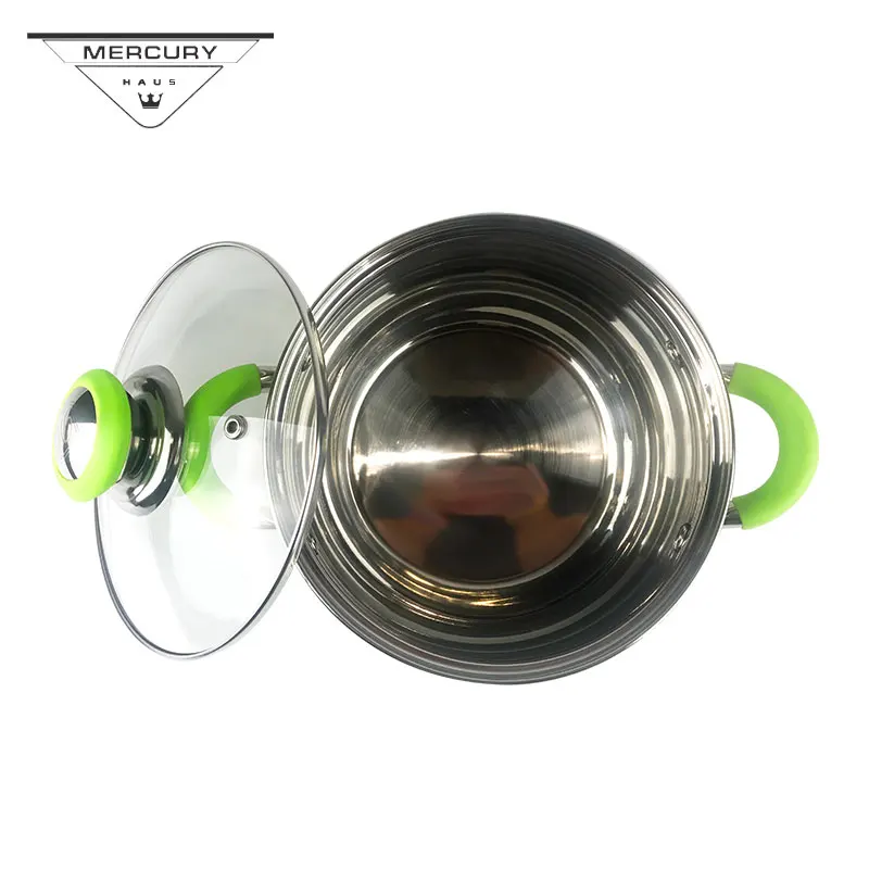 6PCS Stainless Steel Cookware Set Casserole Saucepan Frypan Pot Sets With Induction Bottom | Дом и сад
