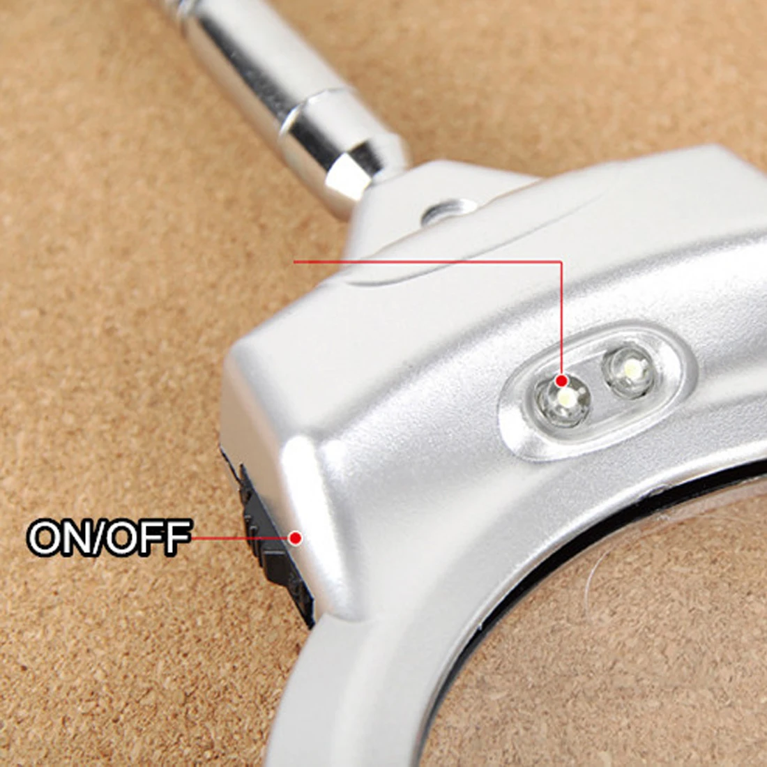 Clip-on Table Magnifier 2.5X 107MM Desk Magnifying Glass with LED Lamp Loupe for Watch Repair Reading Light | Инструменты