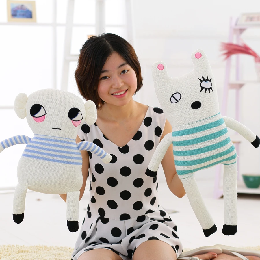 Оптовая продажа Лидер продаж красивая трикотажная шерсть кролик кукла LUCKY BOY SUNDAY