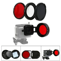 go pro hero 5 hero5 58mm 16x macro lens uv red filter lens cap for gopro hero5 go pro hero 5 black action camera accessories