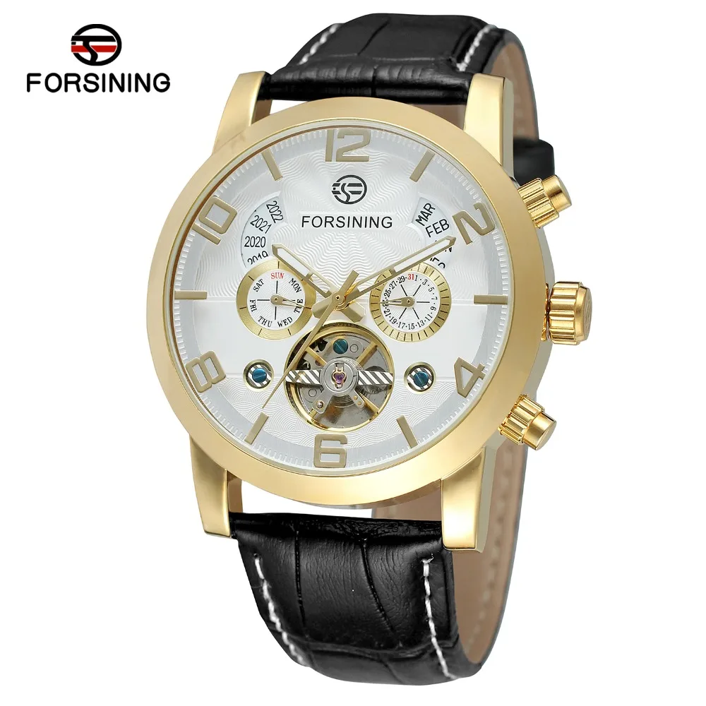 Мужские Tourbillion Forsining Роскошные повседневные Модные механические Автоматические