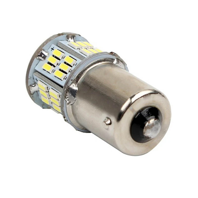 

Автомобильный Стайлинг S25 1156 BA15S 1157 BAY15D 54 светодиода 3014 SMD автомобисветильник светодиодный сигнал поворота Стоп-светильник дневные ходовые огни белый 12 В постоянного тока 2 шт.